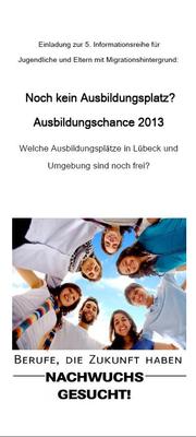 Noch kein Ausbildungsplatz? Ausbildungschance 2013
