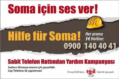 Almanya Türk Toplumuâ€˜nun Somaâ€˜ya Yardım Kampanyası devam ediyor