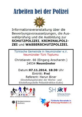 Ausbildung bei der Polizei Neumünster