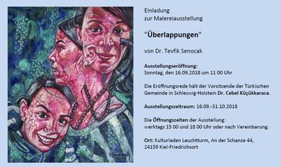 Malereiausstellung „Überlappungen“ von Dr. Tevfik Senocak