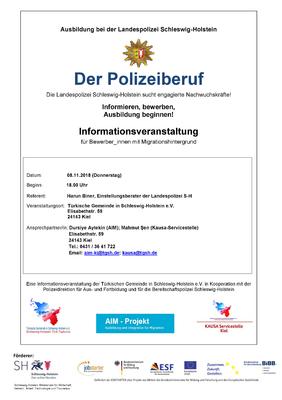Der Polizeiberuf – Informationsveranstaltung in Kiel