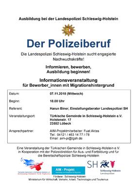 Der Polizeiberuf – Informationsveranstaltung in Lübeck
