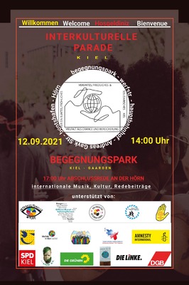 Am Abschlusstag der Kieler Woche: Interkulturelle Parade Kiel am Sonntag, 12. 9. 2021