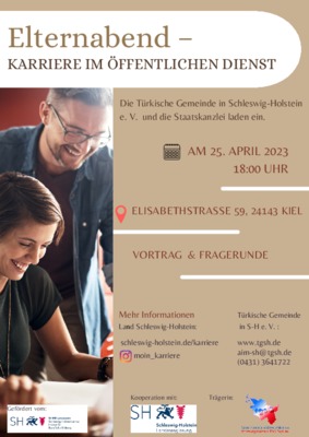 Elternabend zu Ausbildungs- und Berufsmöglichkeiten im öffentlichen Dienst