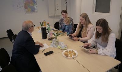 Besuch der Schülerzeitung der Beruflichen Schulen Husum am 05.05.2023