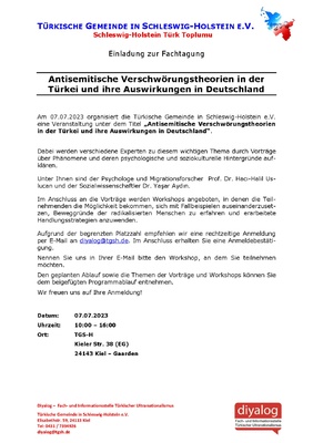 Fachtagung: Antisemitistische Verschwörungstheorien in der Türkei und ihre Auswirkungen in Deutschland