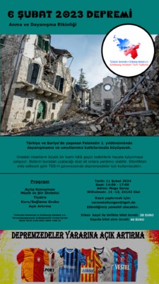 6 Şubat 2023 Depremi Anma ve Dayanışma Etkinliği