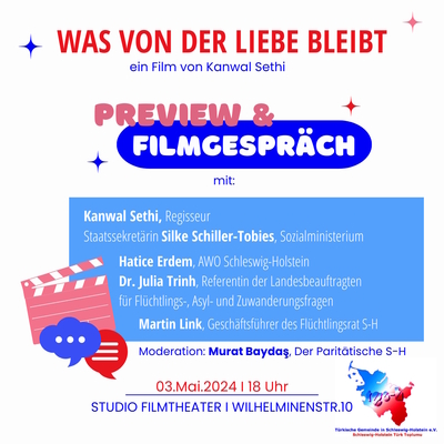 Einladung Schleswig-Holstein Premiere von “Was von der Liebe bleibt”