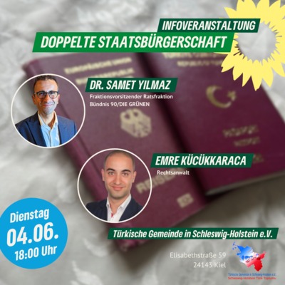 Einladung zur Veranstaltung: Doppelte Staatsbürgerschaft – Chancen und Herausforderungen